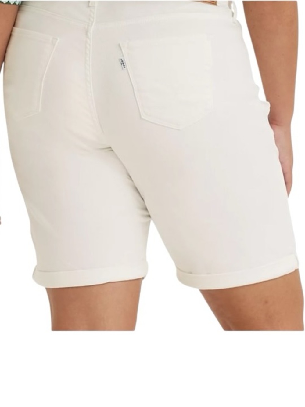 LEVI’S Classic Bermuda Shorts White Size 26W NEW - Picture 3 of 10